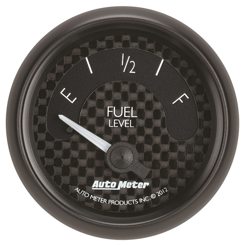 Autometer GT Series 52mm Short Sweep Electronic 0-90 ohms Fuel Level (For most 65-97 GM) Gauges AutoMeter