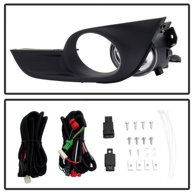 Spyder Nissan Altima 2013-2015 Sedan Daytime DRL LED Running Fog Lights w/Switch Clear FL-DRL-NA13-C Fog Lights SPYDER