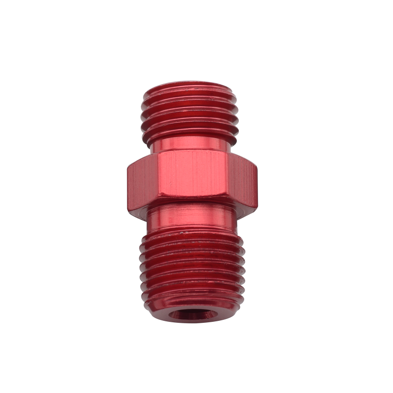 Fragola -3AN x 1/8 NPT Nitrous Flare Jet x NPT Adapter - Red Fittings Fragola