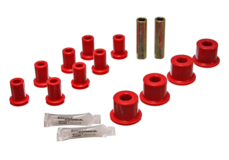 Energy Suspension Rear Spring And Shackle Bushng - Red Bushing Kits Energy Suspension
