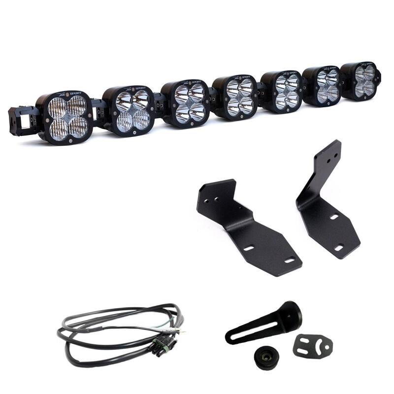 Baja Designs 2023+ Ford F250/F350 Super Duty 7XL Linkable Bumper Light Kit w/ Upfitter Wiring Light Bars & Cubes Baja Designs