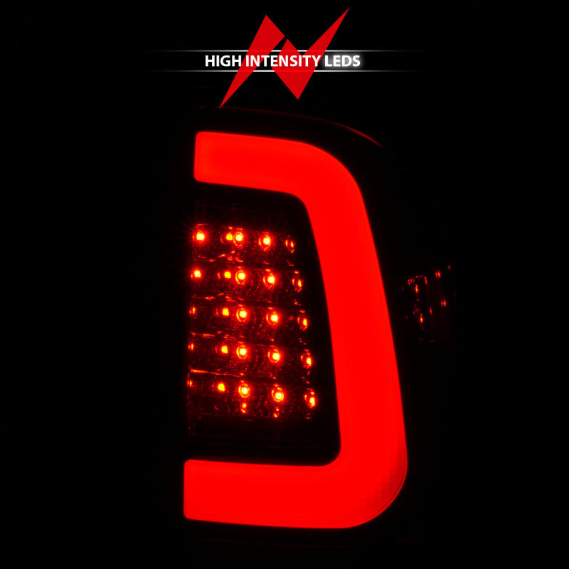 ANZO 2008-2016 Ford F-250 LED Taillights Chrome Housing Smoke Lens (Pair) Tail Lights ANZO