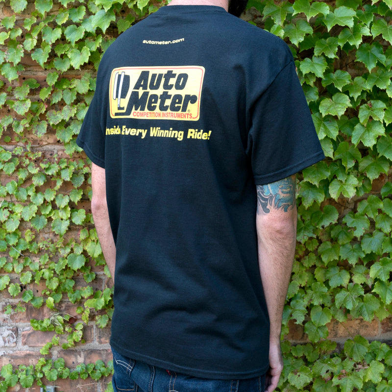 Autometer Black Competition Instruments T-Shirt - XXL Headwear AutoMeter