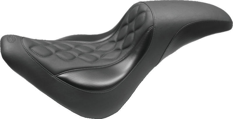 Mustang 18-21 Harley Low Rider & Sport Glide Standard Touring Passenger Seat Dagger - Black Passenger Motorcycle Seats Mustang Motorcycle