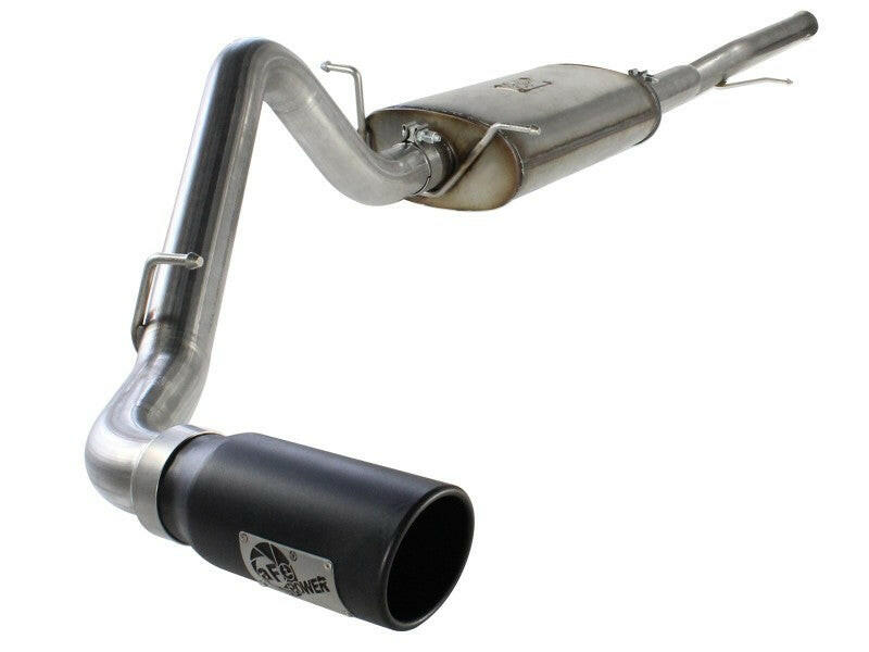 aFe MACHForce XP Exh CB, GM Silverado/Sierra 1500 2014 V*-5.3/6.2L Black tip Catback aFe