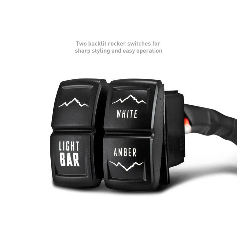 Borne Off-Road Light Bar Wire Harness For 30-50in Bar Light Bars & Cubes Borne Off-Road