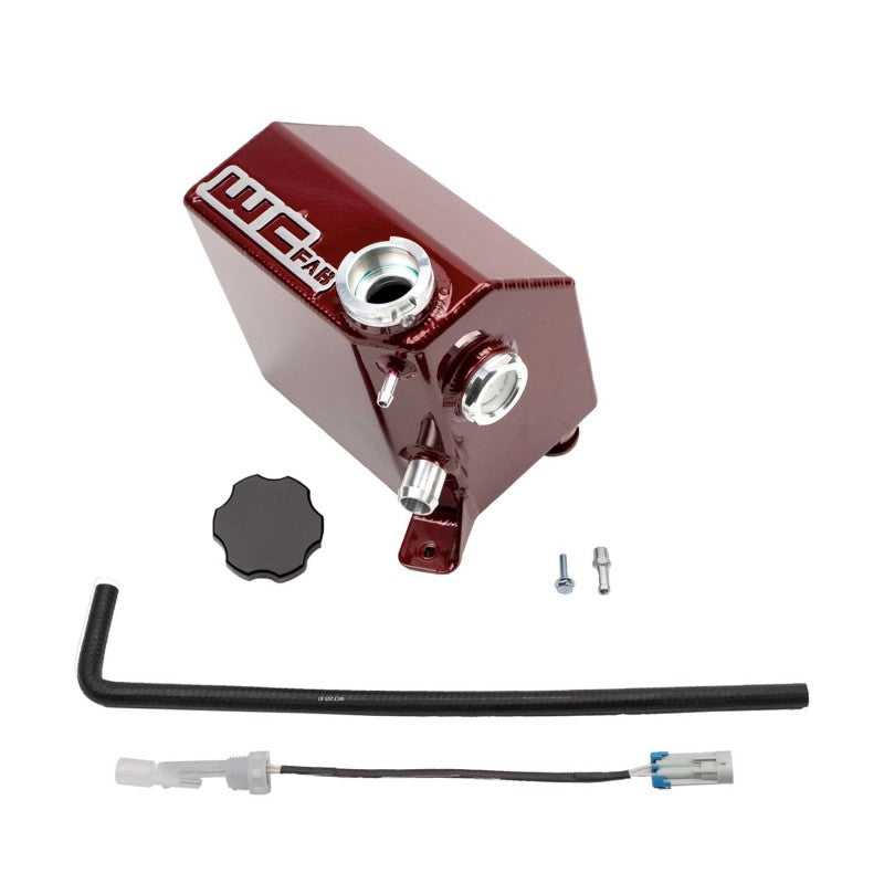 Wehrli 17-19 Chevrolet 6.6L L5P Duramax OEM Placement Coolant Tank Kit - WCFab Red Coolant Reservoirs Wehrli