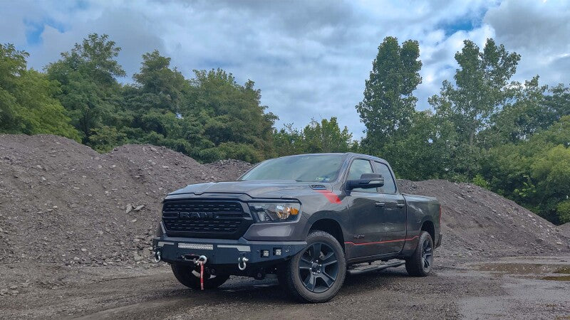 Fishbone Offroad 2019+ Ram 1500 Front Bumper - Black Bumpers - Steel Fishbone Offroad