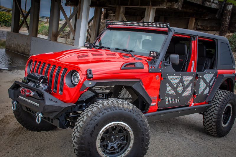 DV8 Offroad 18+ Jeep JL Heat Dispersion Hood - Primer Black Hoods DV8 Offroad