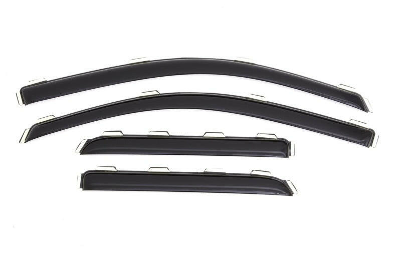 AVS 15-18 Chevy Silverado 2500 Ext. Cab Ventvisor Front & Rear Window Deflectors 4pc - Smoke Wind Deflectors AVS