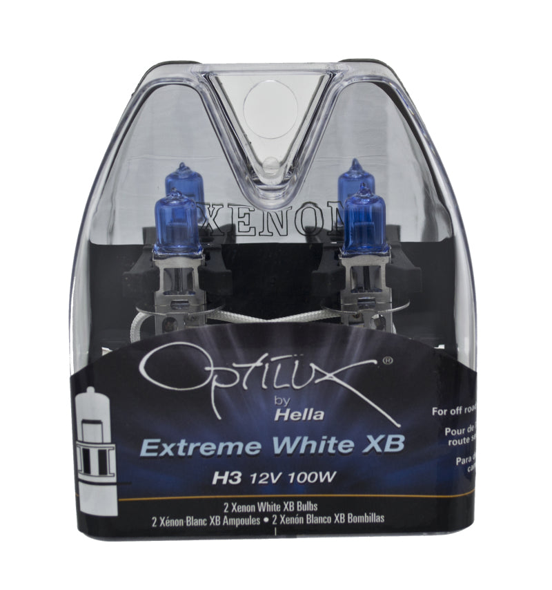 Hella Optilux H3 12V / 100W Xenon White XB Light Bulb Bulbs Hella