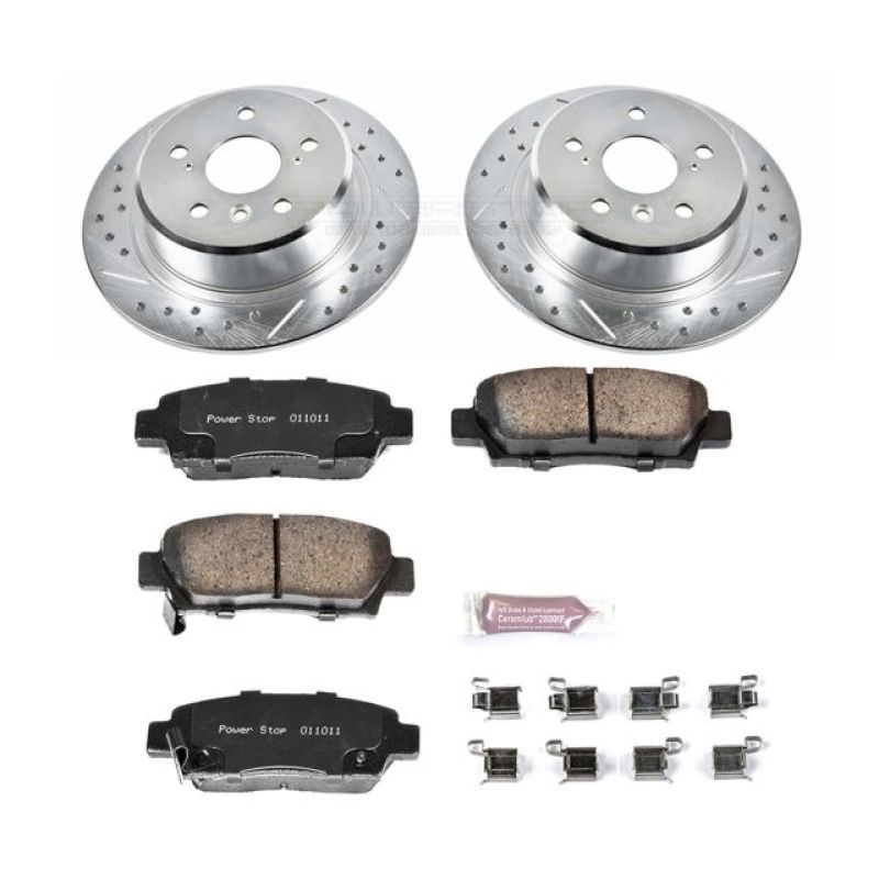 Power Stop 95-99 Toyota Avalon Rear Z23 Evolution Sport Brake Kit Brake Kits - Performance D&S PowerStop