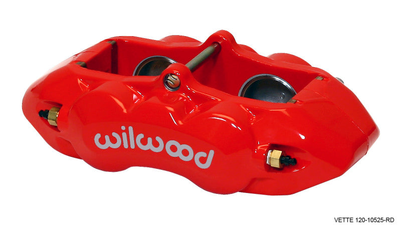 Wilwood Caliper-D8-4 Front Red 1.88in Pistons 1.25 Disc Brake Calipers - Perf Wilwood