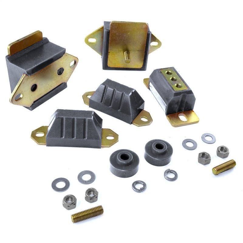 Rugged Ridge Drivetrain Kit Black 76-86 Jeep CJ Transmission Mounts Rugged Ridge