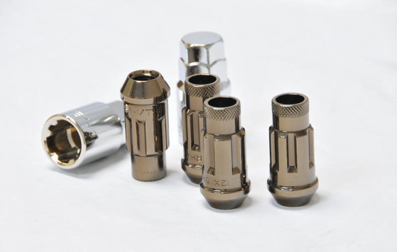 Wheel Mate Monster Open End Lug Nut Set of 4 - T Chrome 1/2in Lug Nuts Wheel Mate