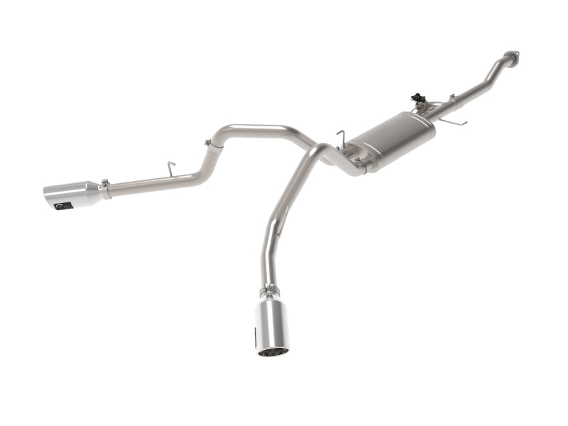 aFe Gemini XV 3in 304 SS Cat-Back Exhaust 15-20 Ford F-150 V6 2.7L/3.5 w/ Polished Tips Catback aFe
