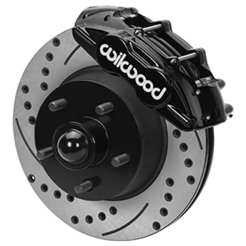 Wilwood 65-67 Ford Mustang D11 11.29 in. Brake Kit w/ Flex Lines - Drilled Rotors Brake Kits - Performance Drill Wilwood