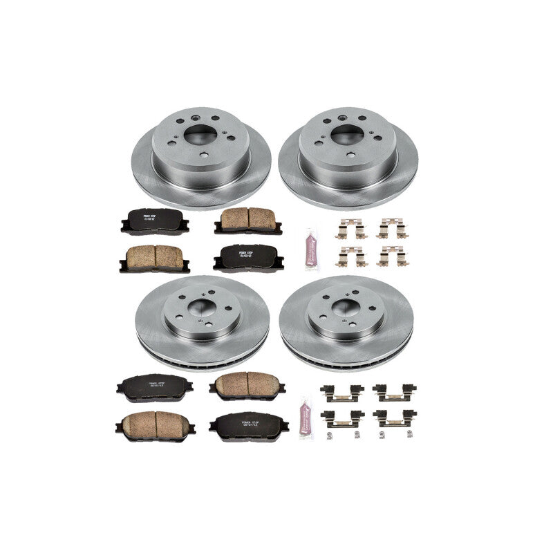 Power Stop 05-06 Toyota Camry Front and Rear Autospecialty Brake Kit Brake Kits - OE PowerStop