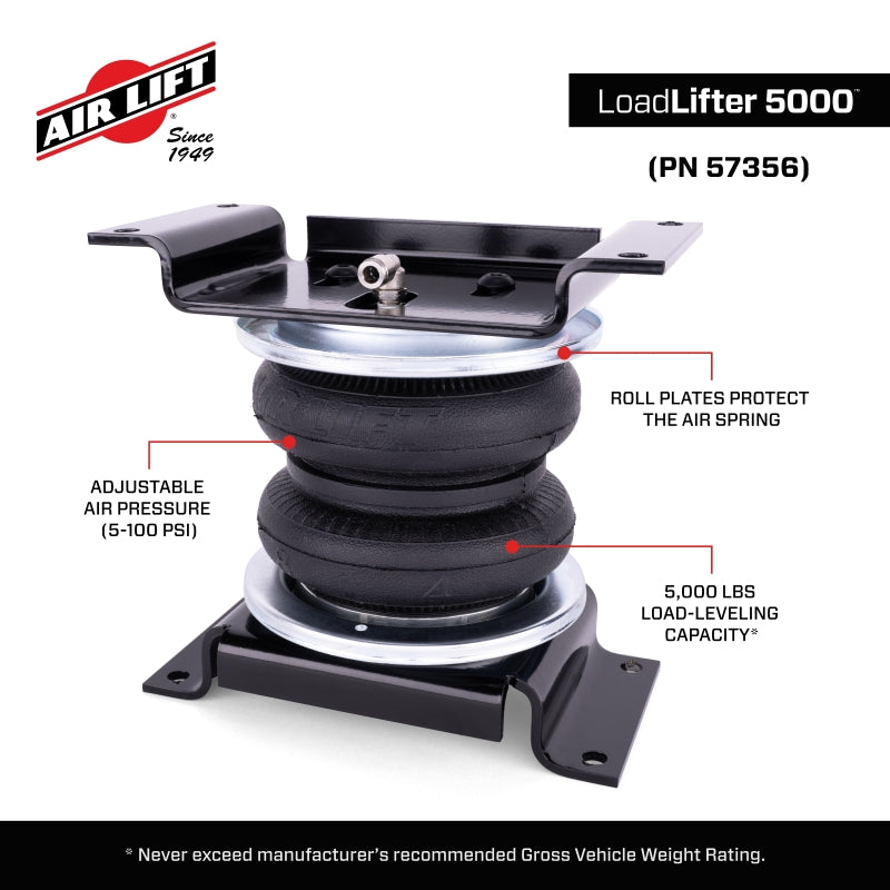 Air Lift 24-26 Ford Ranger 4WD LoadLifter 5000 Air Spring Kit Air Suspension Kits Air Lift