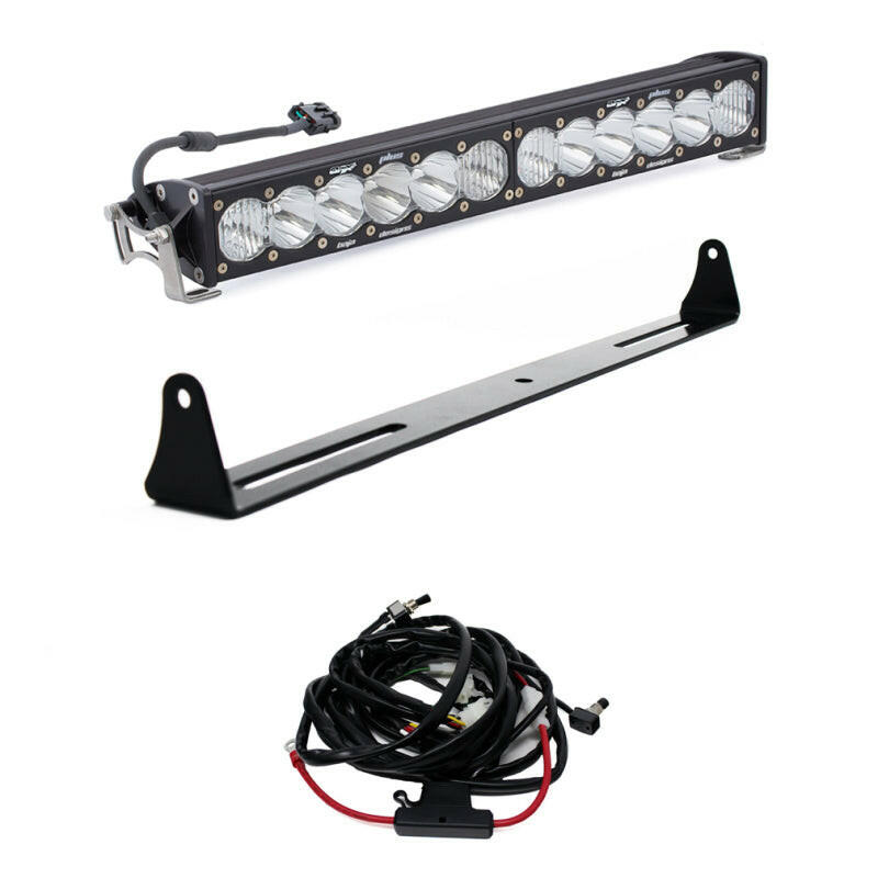 Baja Designs 07-13 Silverado 20in Bumper Mount Kit 20in OnX6+ Light Bars & Cubes Baja Designs
