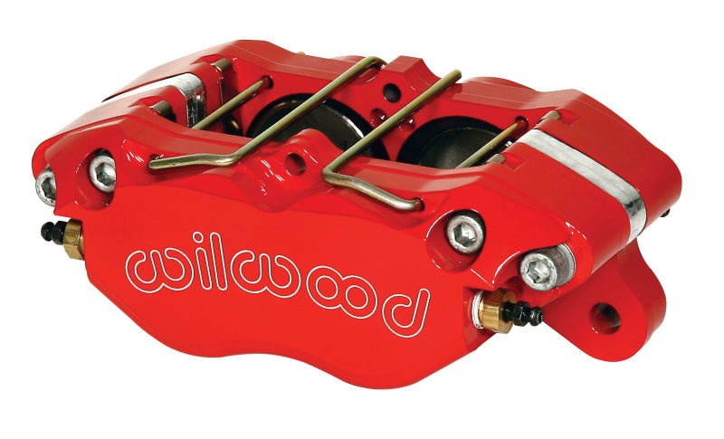 Wilwood Caliper-Dynapro 5.25in Mount - Red 1.75in Pistons .81in Disc Brake Calipers - Perf Wilwood