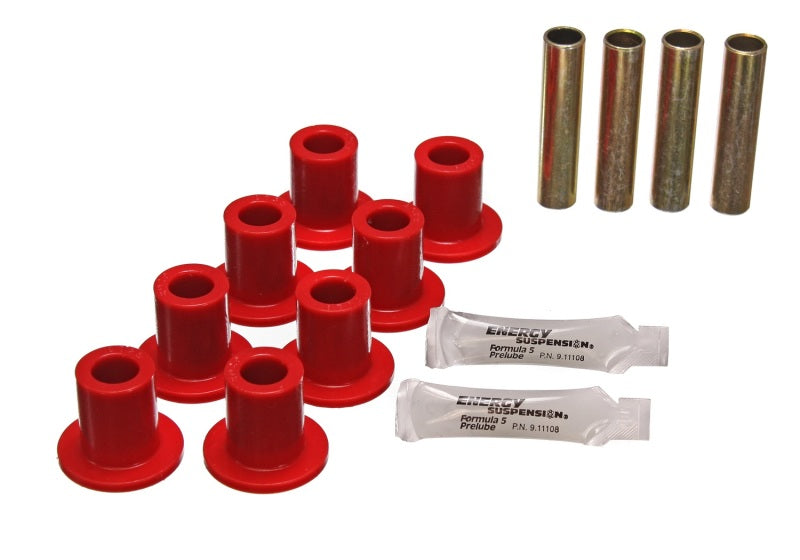 Energy Suspension Leaf Spring Bushing Set - Red Bushing Kits Energy Suspension