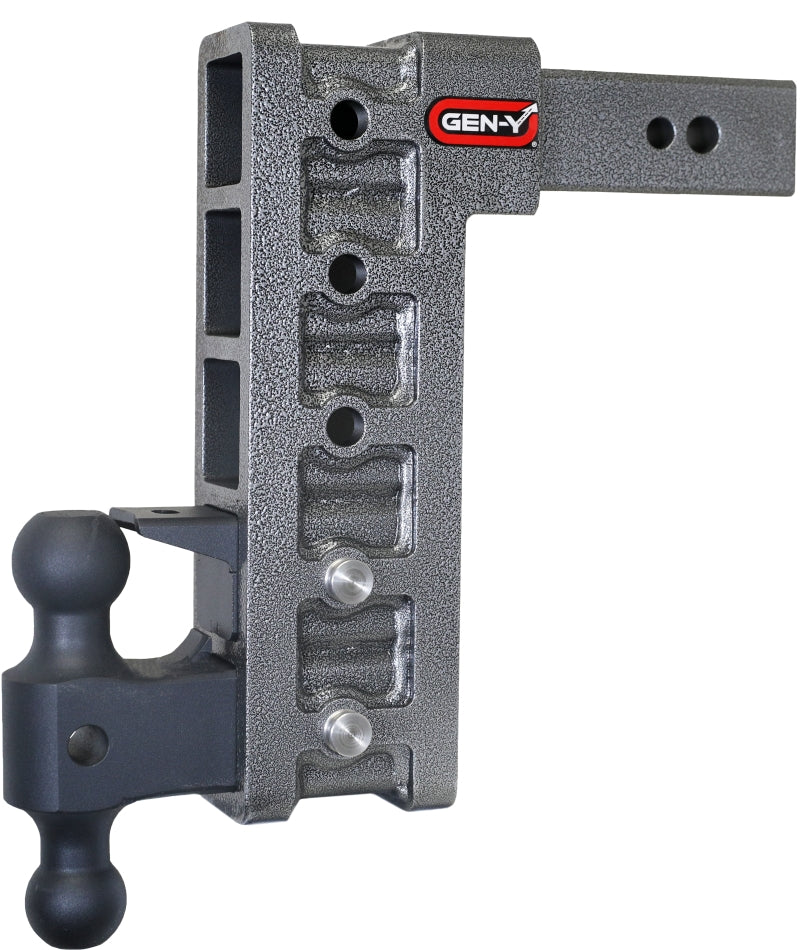 Gen-Y Mega Duty 2.5in Shank 12in Drop 3.5K TW 32K Hitch w/GH-0161 Dual-Ball/Pintle Lock Hitch Receivers GEN-Y Hitch