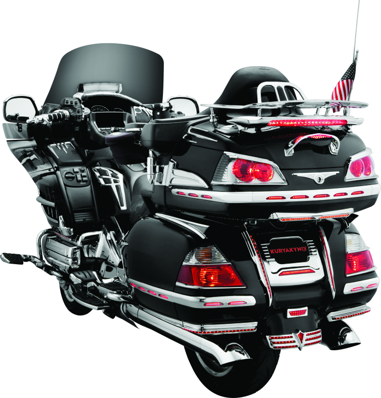 Kuryakyn L.E.D. Lighted Trunk Lid Handle 01-17 GL1800 Chrome Light Bars & Cubes Kuryakyn