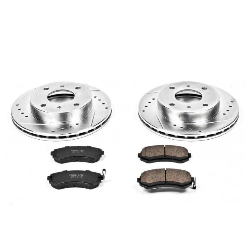 Power Stop 89-96 Nissan 240SX Front Z23 Evolution Sport Brake Kit Brake Kits - Performance D&S PowerStop
