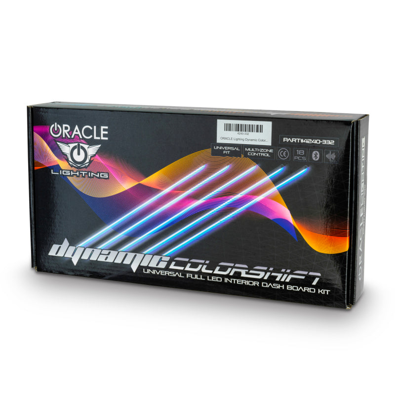 Oracle Lighting Dynamic Colorshift 18 Piece Universal Full LED Interior Dash Board Kit Light Strip LED ORACLE Lighting