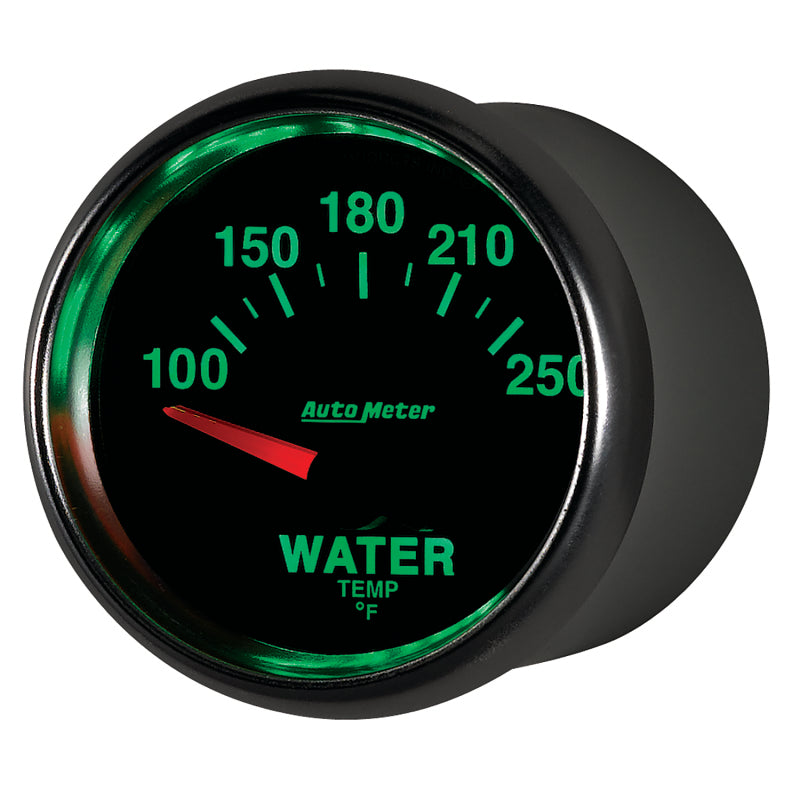 Autometer GS 52mm 100-250 Deg F Short Sweep Electronic Water Temperature Gauge Gauges AutoMeter