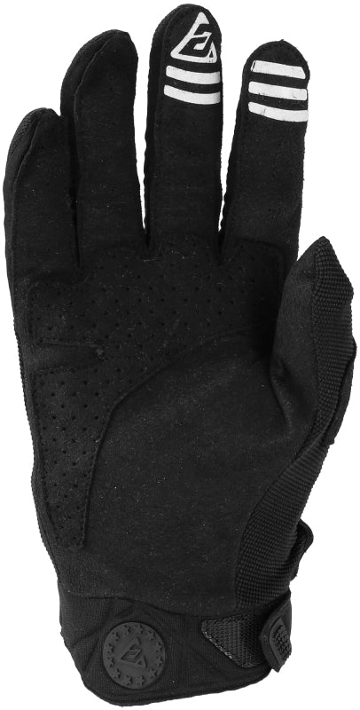 Answer 25 Peak Gloves Black/White Youth - Small Gloves Answer