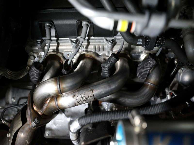 aFe Twisted 1-3/4in 304SS Shorty Header 20-23 GM 2500/3500HD 6.6L V8 Headers & Manifolds aFe