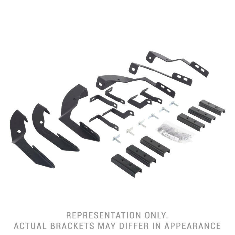 Go Rhino 15-19 Chevy Silverado 2500HD Mounting Brackets (V-Series V3/RB10 Slim/RB20 Slim) - Tex. Blk Brackets Go Rhino