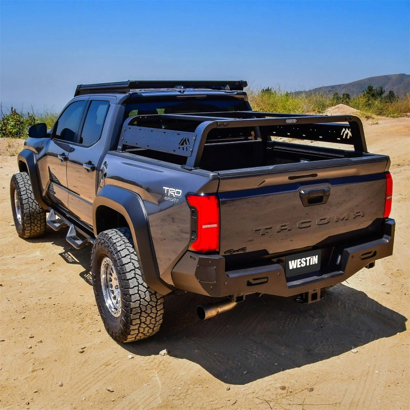 Westin 05-21 Toyota Tacoma Overland Cargo Rack Base - Textured Black Cargo Boxes & Bags Westin