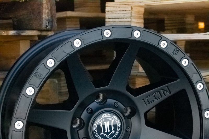 ICON 17in Compression/Alpha/Rebound Wheel Rock Ring Kit (20 Bolt) Body Armor & Rock Rails ICON