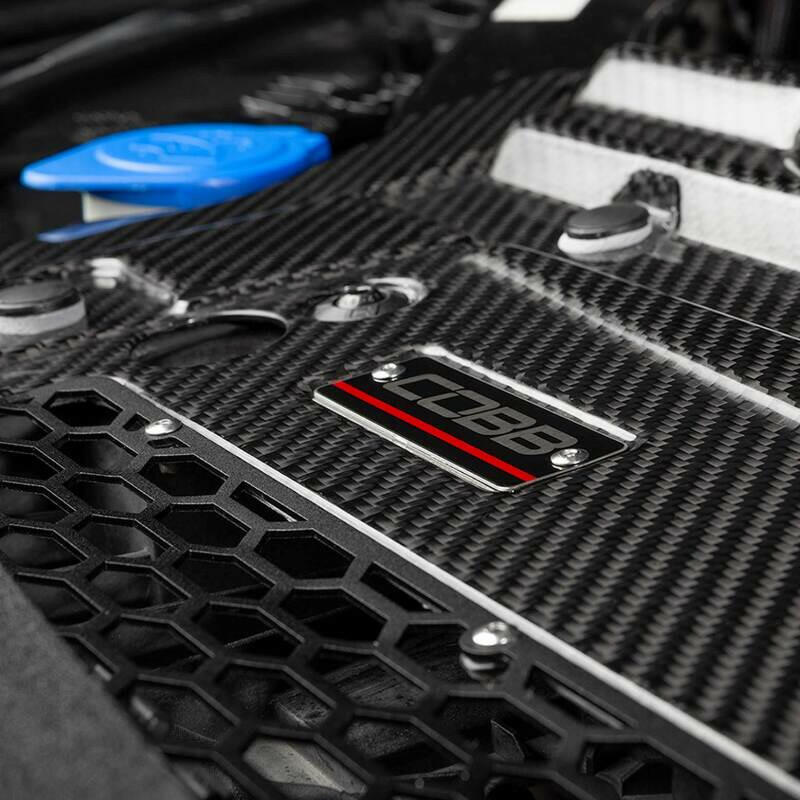 Cobb 21-23 Ford F-150 Ecoboost 3.5/2.7 Raptor/Tremor/Limited Redline Carbon Fiber Radiator Shroud Radiator Shrouds COBB
