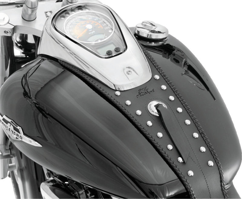Mustang 05-08 Suzuki VL800 Volusia, Boulevard C50 Tank Bib w/Studs - Black Tank Bibs Mustang Motorcycle