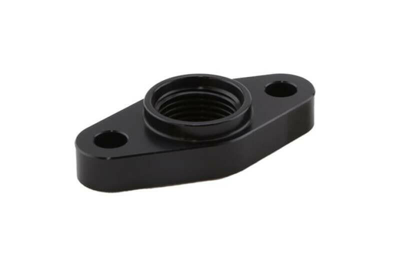Turbosmart Billet Turbo Drain Adapter w/ Silicon O-Ring 52mm Mounting Holes - T3/T4 Style Fit Fittings Turbosmart
