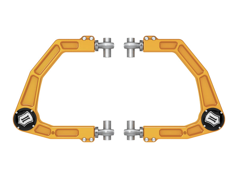 ICON 2024 Toyota Tacoma Billet Upper Control Arm w/ Delta Joint Pro - Gold Anodized Control Arms ICON