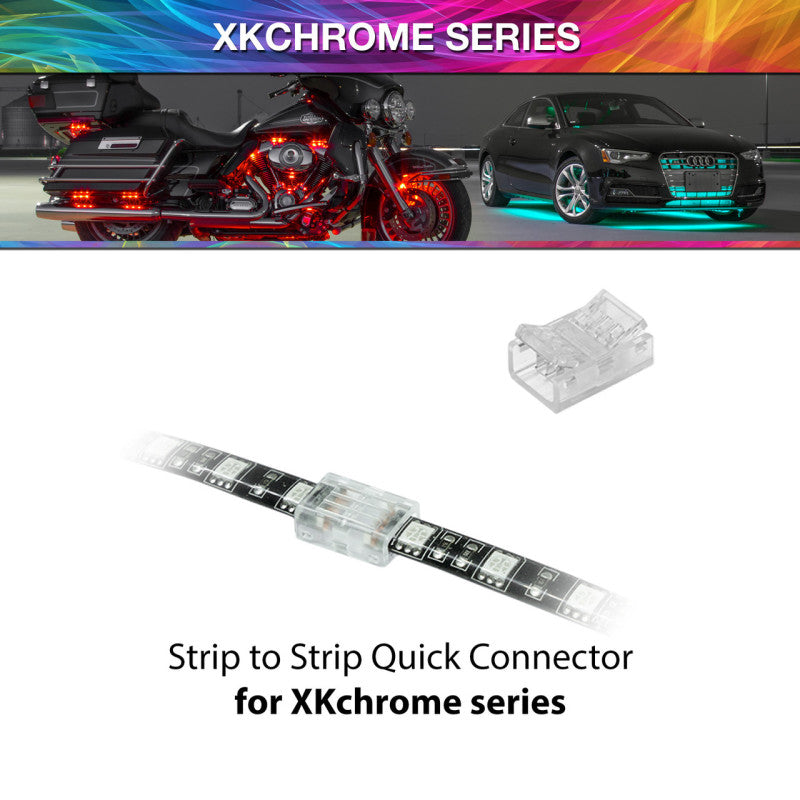 XK Glow 4 Pin Quick Connector- Strip to Strip XKchrome Light Accessories and Wiring XKGLOW
