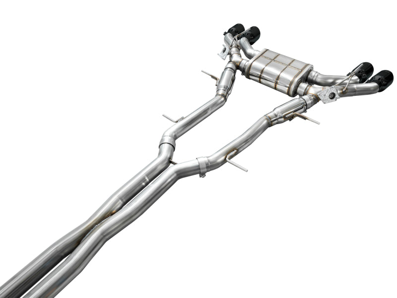 AWE Tuning 2021+ Cadillac CT4-V Blackwing SwitchPath Exhaust - Diamond Black Tips Catback AWE Tuning