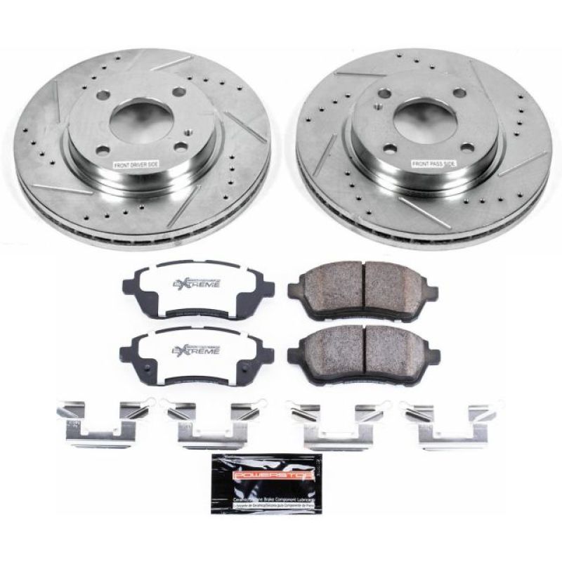 Power Stop 11-19 Ford Fiesta Front Z26 Street Warrior Brake Kit Brake Kits - Performance D&S PowerStop