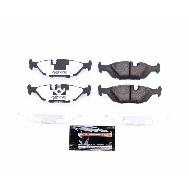 Power Stop 1991 BMW 318i Rear Z26 Extreme Street Brake Pads w/Hardware Brake Pads - Performance PowerStop