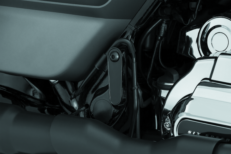 Kuryakyn Passenger Board Block Off Plate Black Footpegs Kuryakyn