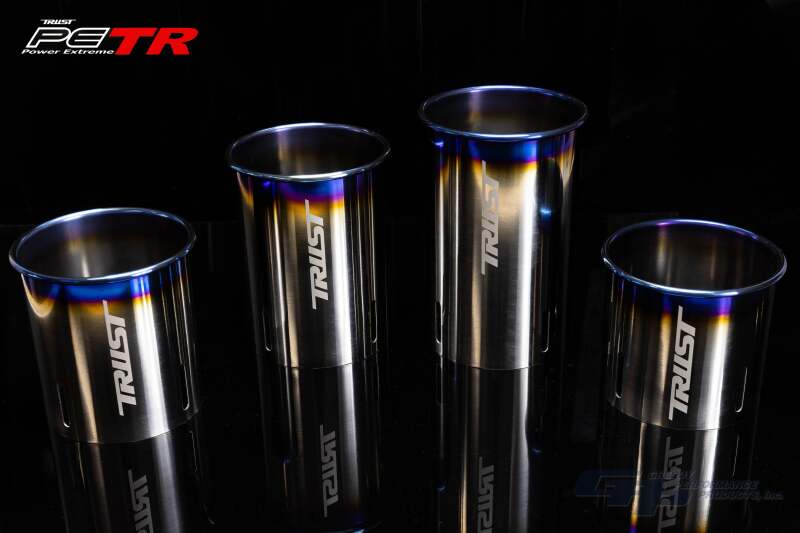 GReddy Titanium Trust PE-TR Tip L 110MM x 115MM - Titanium Burnt Finish Catback GReddy