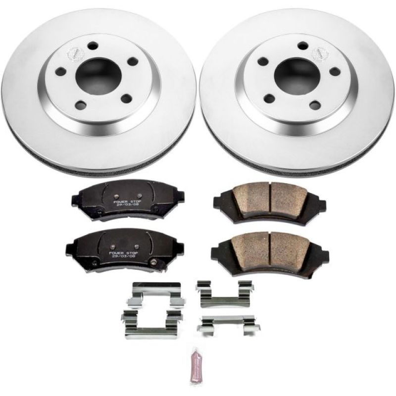 Power Stop 2005 Buick LeSabre Front Z17 Evolution Geomet Coated Brake Kit Brake Kits - Performance Blank PowerStop