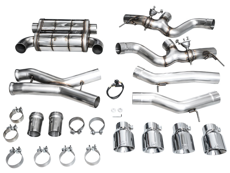 AWE Tuning 23-24 BMW G87 M2 SwitchPath Edition Exhaust - Chrome Silver Tips Catback AWE Tuning