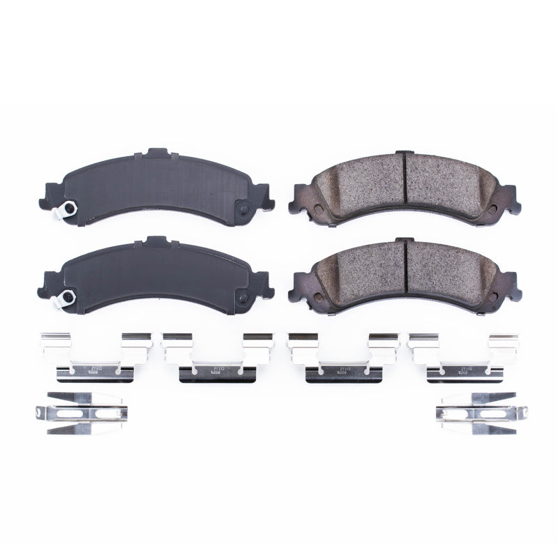 Power Stop 02-06 Cadillac Escalade Rear Z17 Evolution Ceramic Brake Pads w/Hardware Brake Pads - OE PowerStop