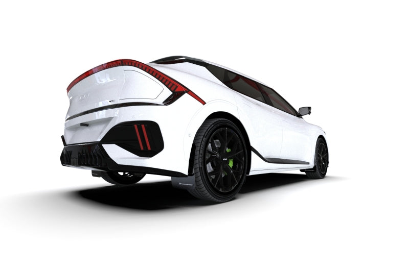Rally Armor 25-26 Kia EV6 Base Light/GT/GT-Line Black Mud Flap - White Logo Mud Flaps Rally Armor